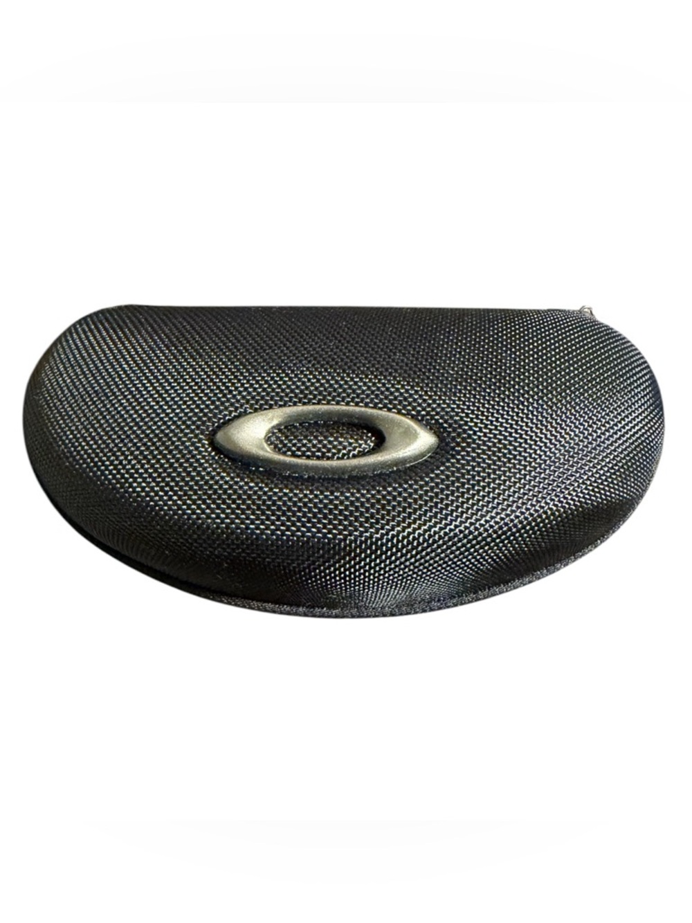 Oakley Black Sunglasses Case with Silver Logo Emblem